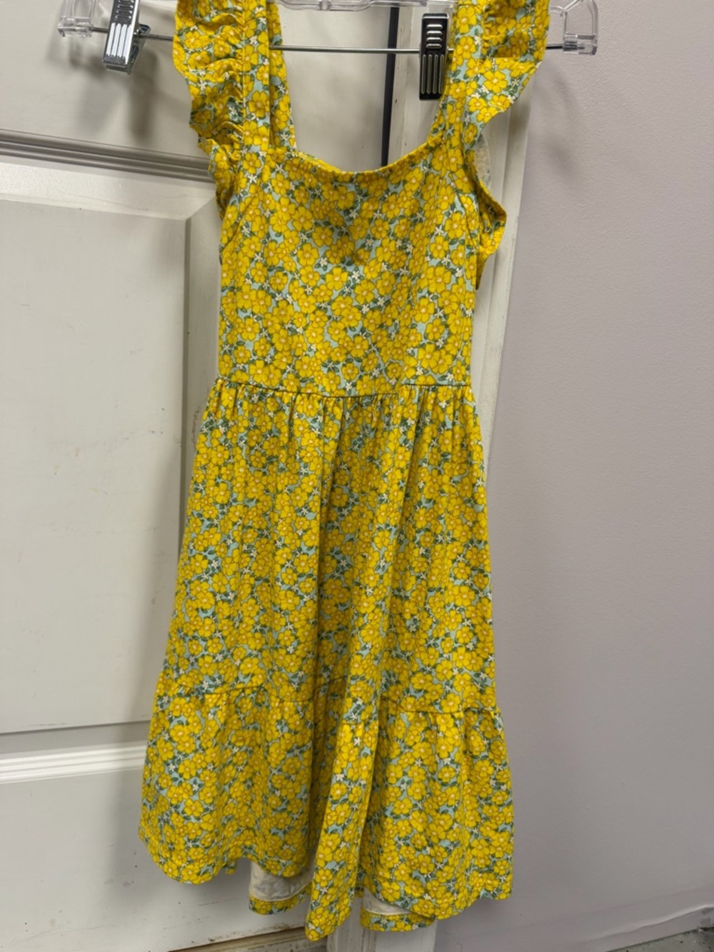 Mayoral yellow floral dress size 7
